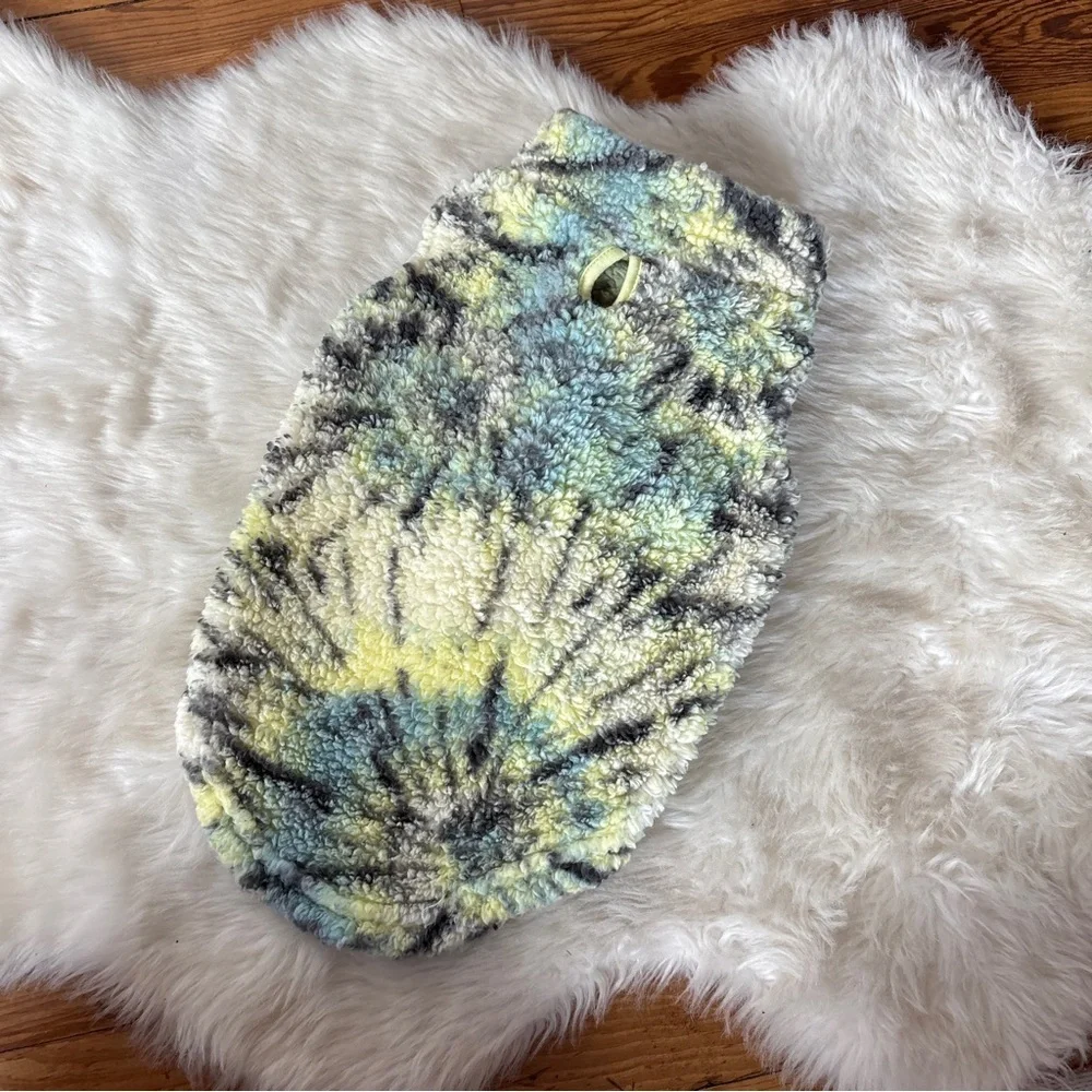 Cozy Tie-Dye Fleece Dog Jacket